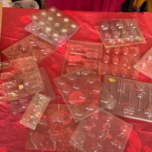 Vintage candy molds with books -40 total